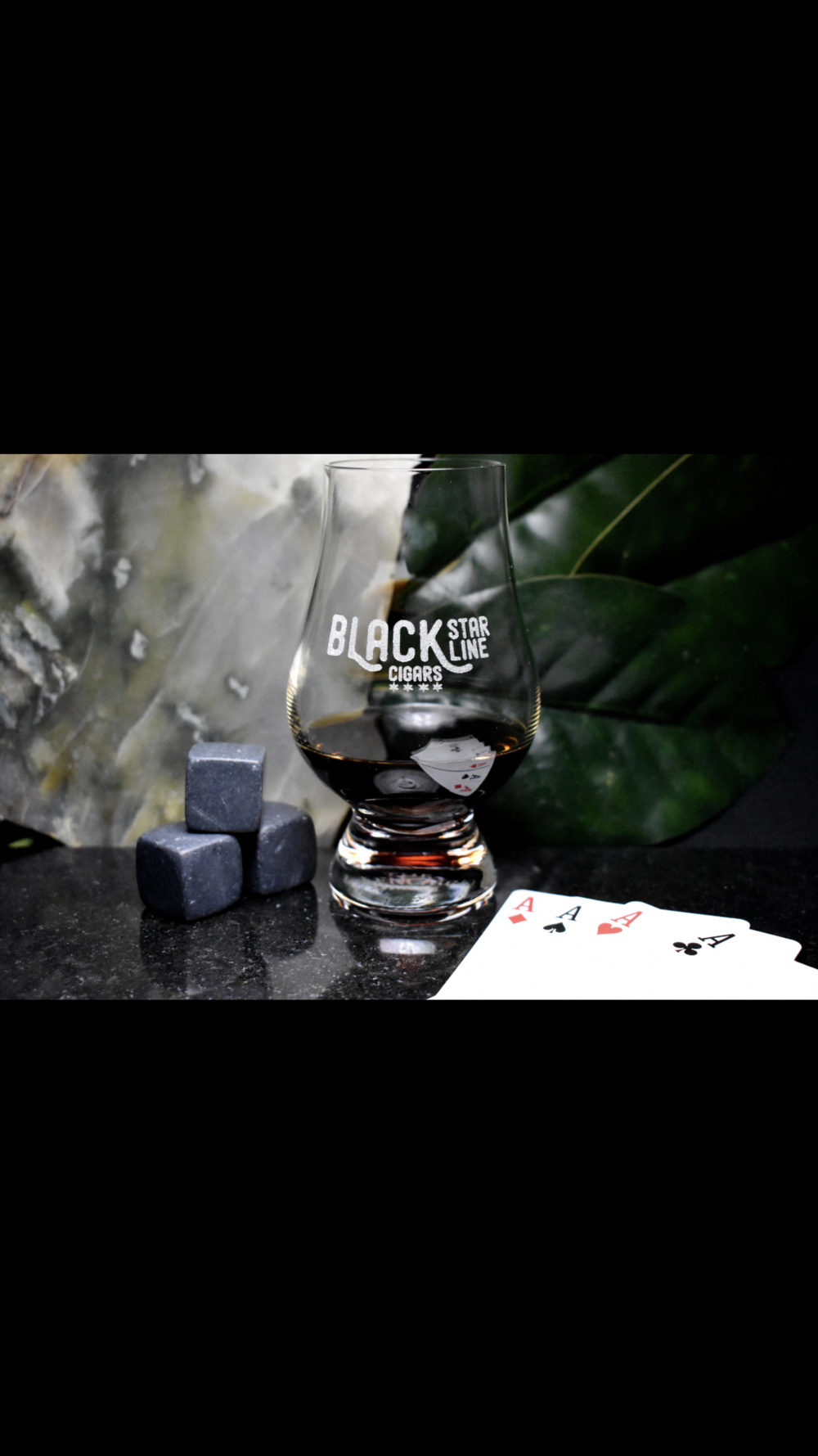 Glencairn Black Star Line Cigars Glasses